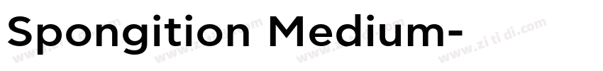 Spongition Medium字体转换